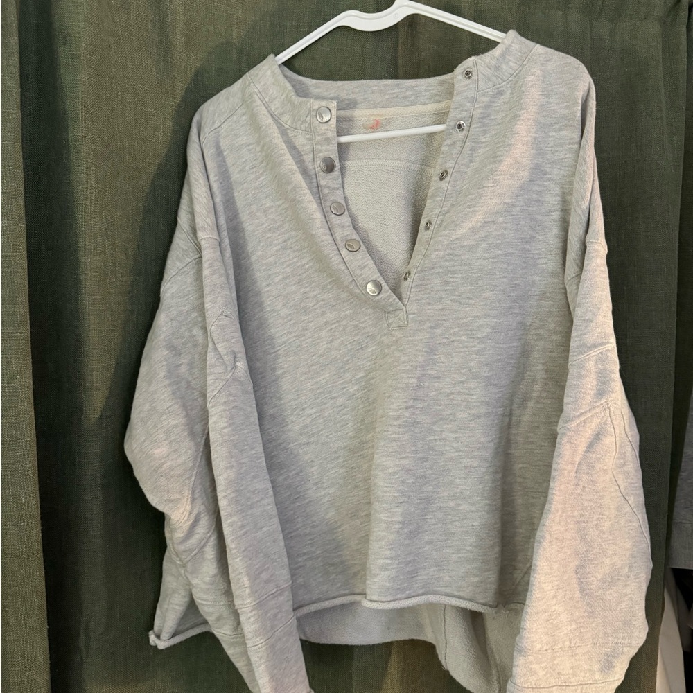 Free People Henley Sweatshirt